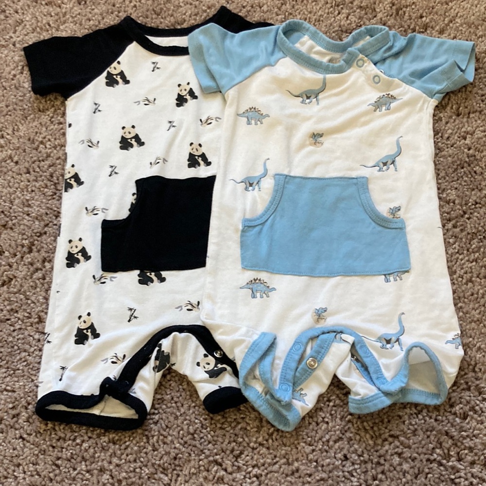 Kyte baby shortall bundle zen & Jurassic